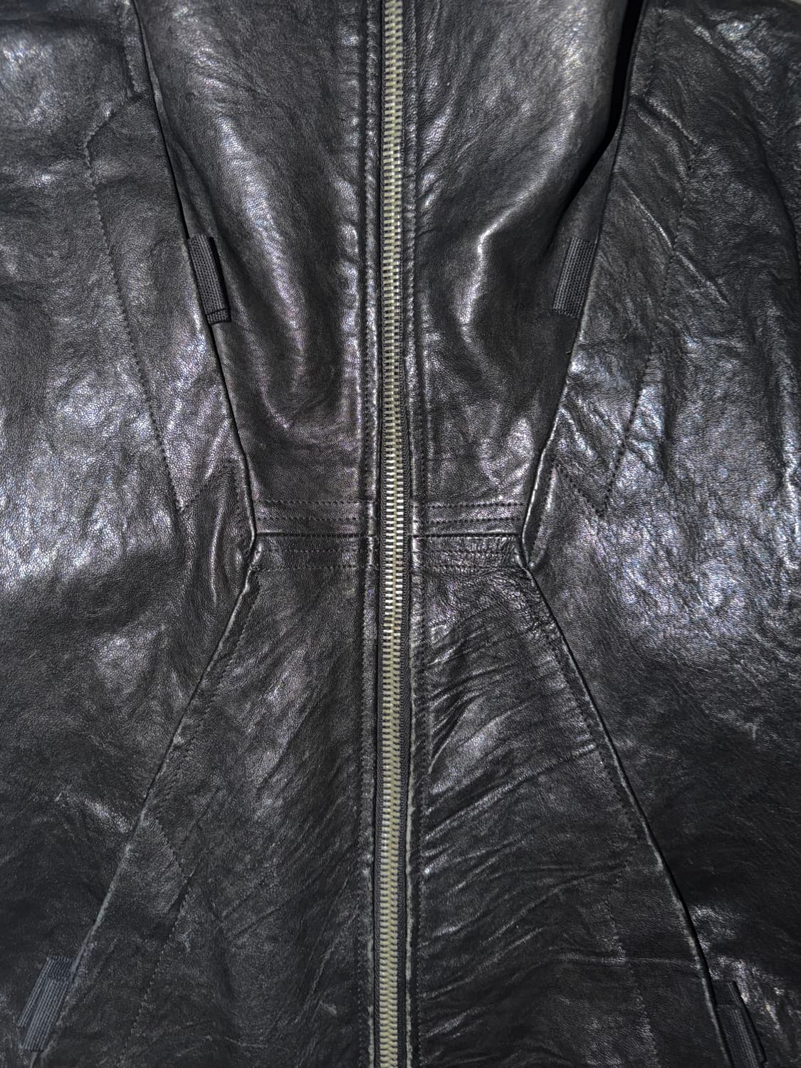 릭오웬스 09fw 아카이브 하이넥 레더재킷 상품이미지4