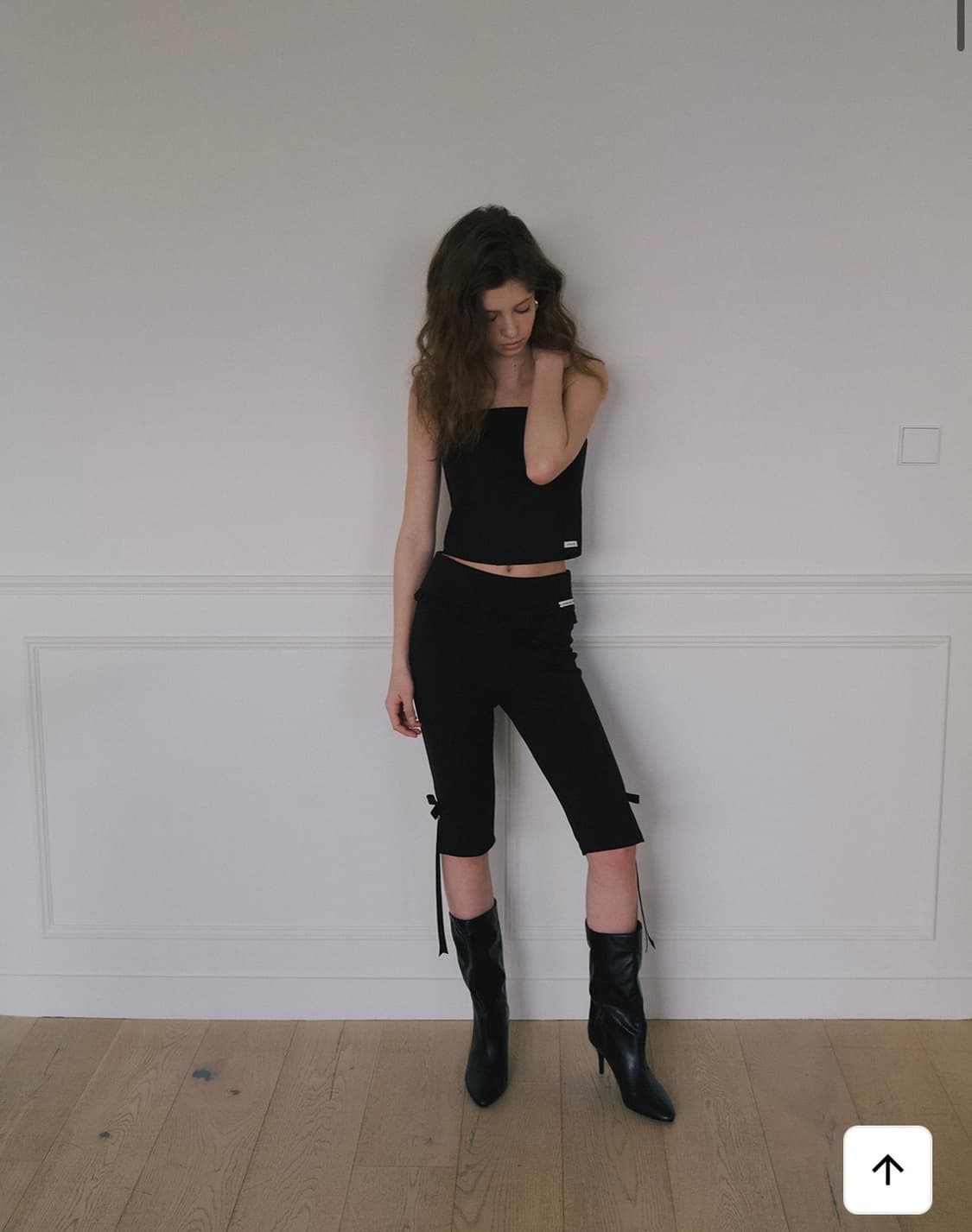 OVERDUEFLAIR FRILL BIKER SHORTS_BLACK 상품이미지2