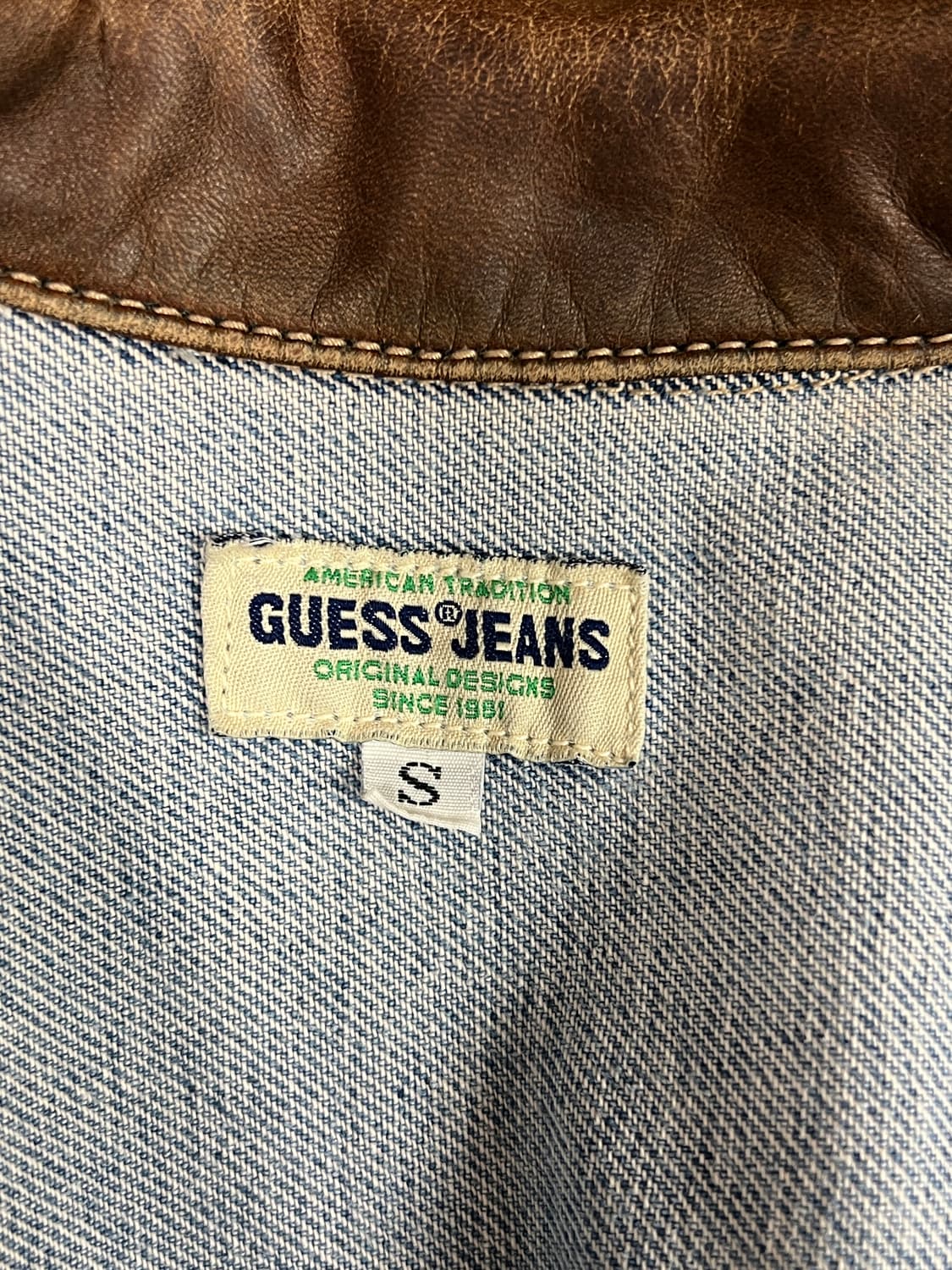 [S] GUESS 게스 빈티지 USA 연청 데님 자켓 상품이미지7