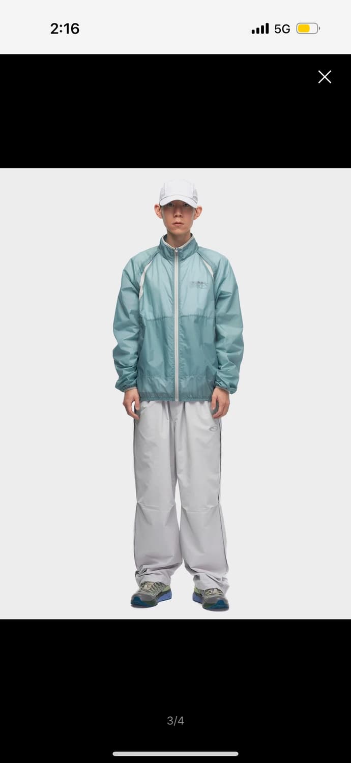 로어즈 Color Block Jacket- Light Blue 바람막이 상품이미지3