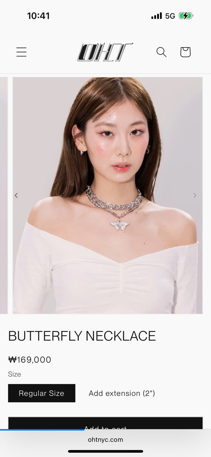 OHTNYC butterfly necklace  상품이미지4