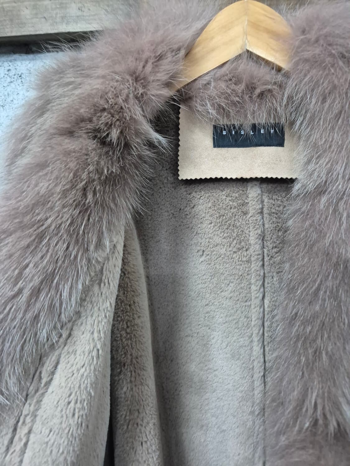 시슬리 롱무스탕코트 상품이미지6