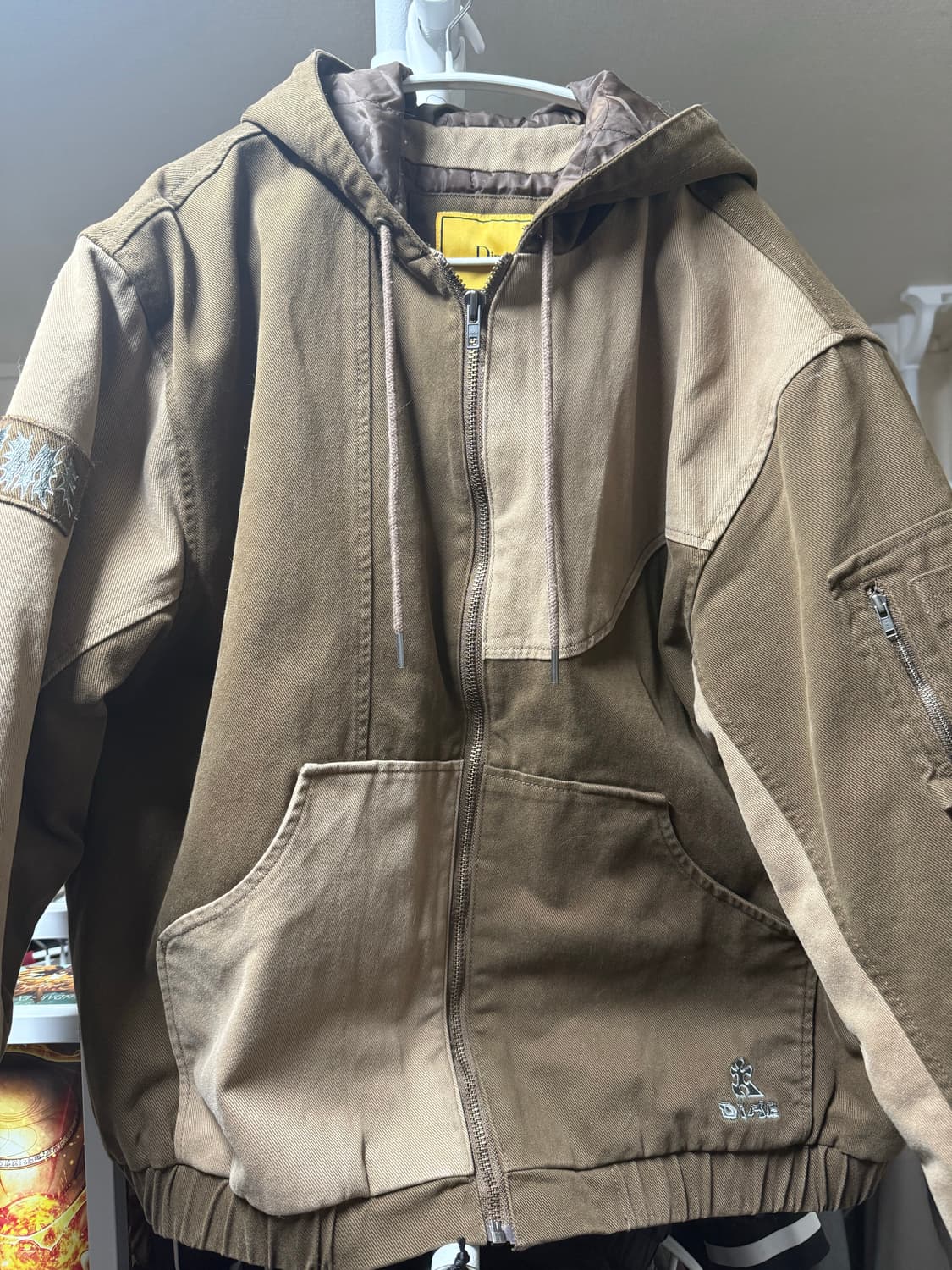 Dime denim hooded bomber 상품이미지1