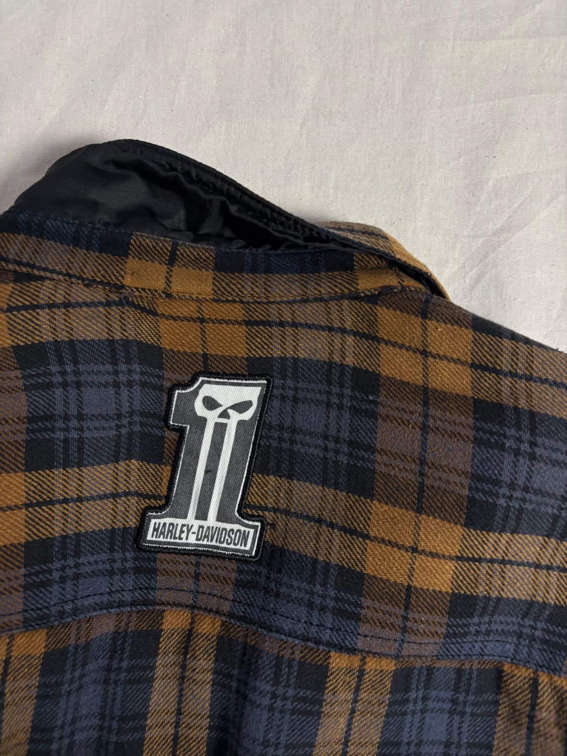 Harley Davidson 할리데이비슨 리버시블 퀼티드 체크 자켓 XL 상품이미지5