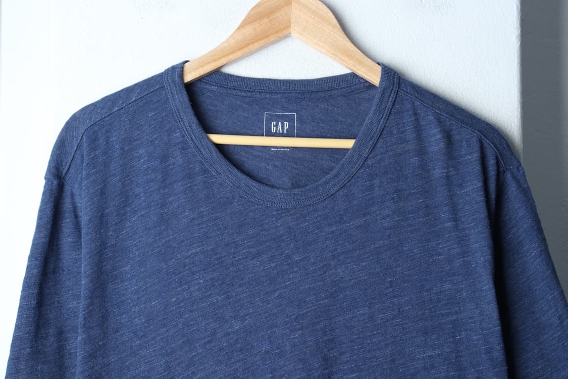 (XL-2XL) 갭 반팔 티셔츠 빅사이즈 무지 블루-H3H33679 상품이미지3
