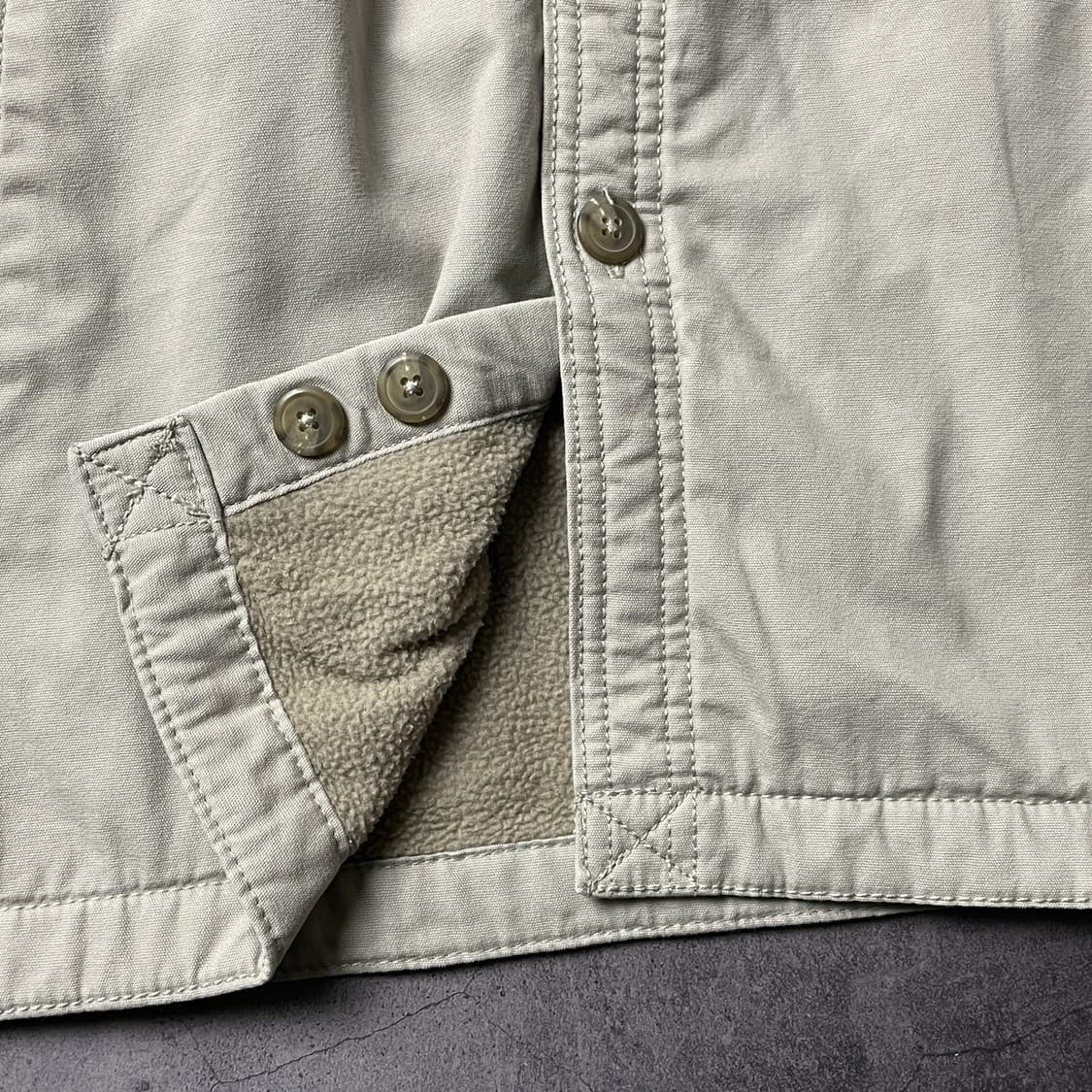 COVINGTON 빈티지 아이보리 셰르파 코튼 셔츠자켓 A00445 상품이미지8