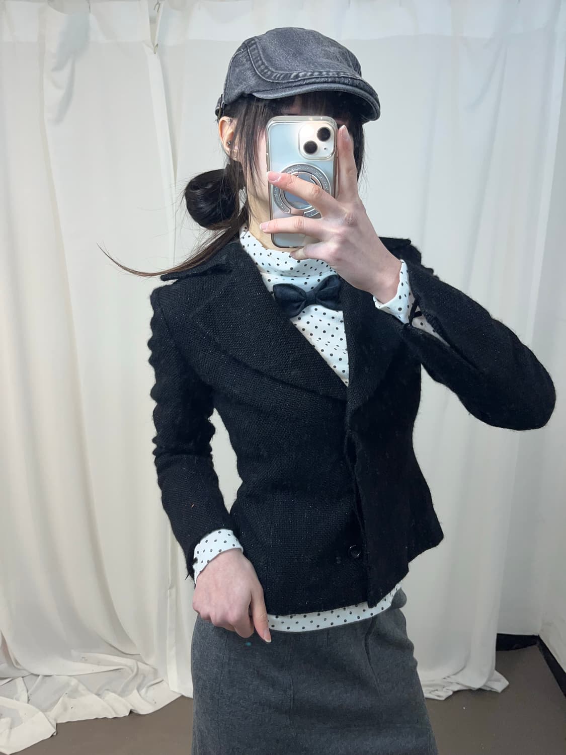 블랙 로맨틱 글리터 블레이져 상품이미지3