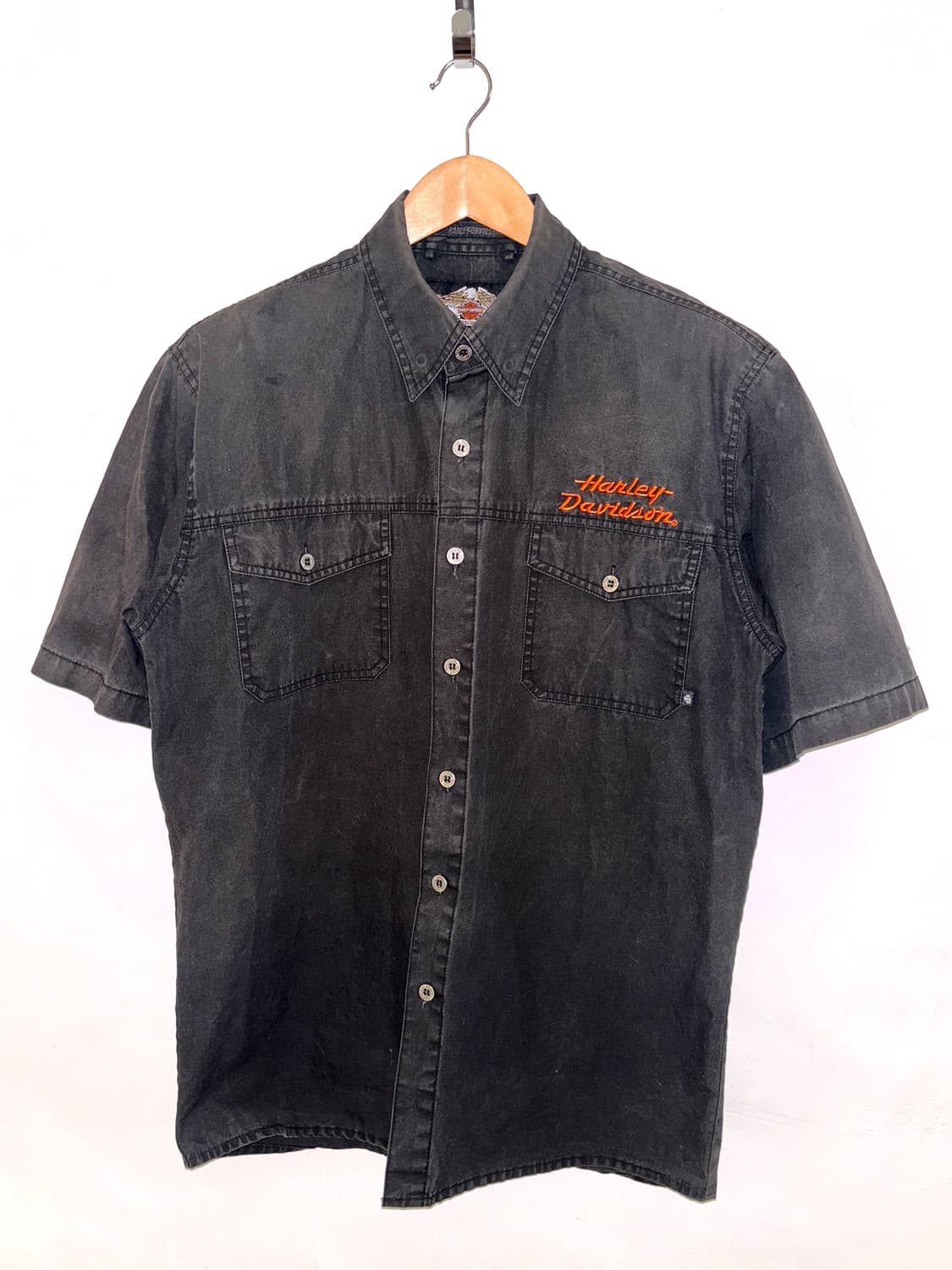 HARLEY DAVIDSON 빈티지 반팔 셔츠 / Black 상품이미지2