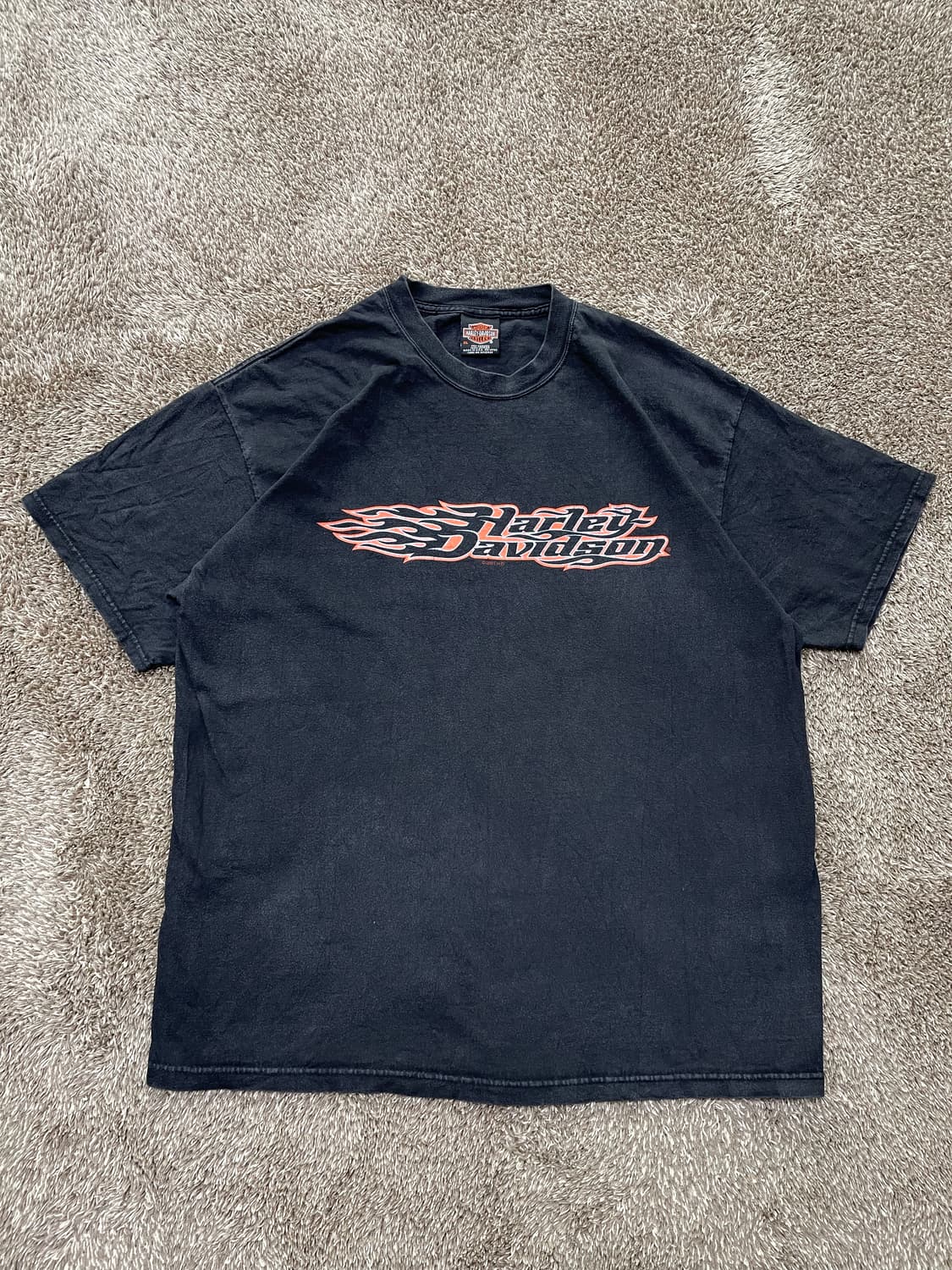 Harley davidson tee 빈티지 할리데이비슨 플레임 티셔츠 상품이미지2