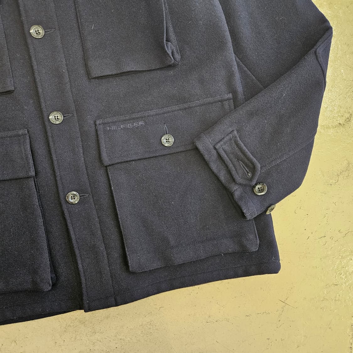 TOMMY HILFIGER 타미힐피거 울자켓 네이비색 L~XL 상품이미지4