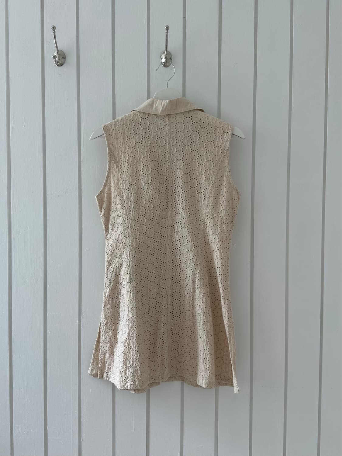 Ivory punching vest dress 상품이미지5