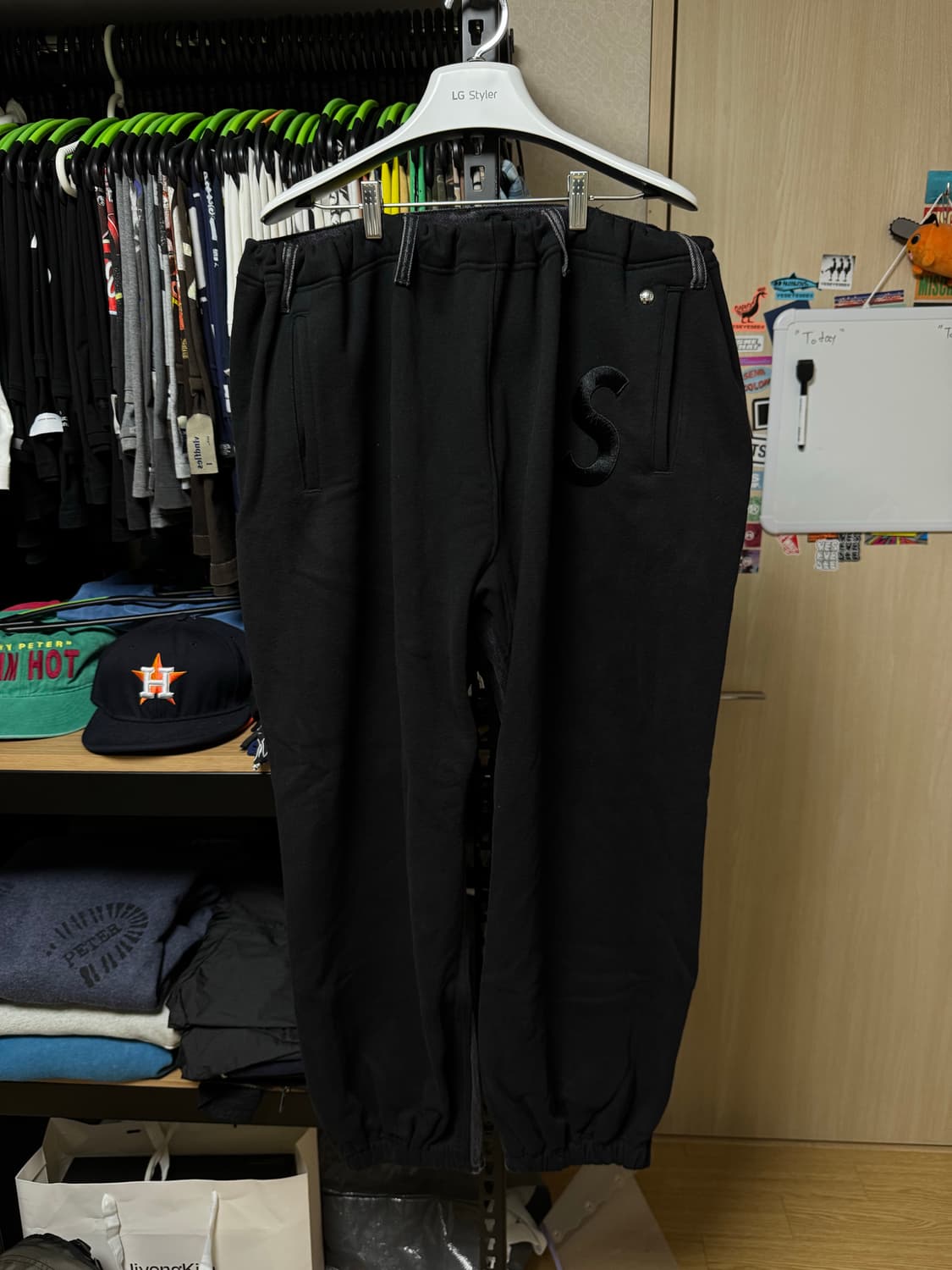 [S/M] 23FW 슈프림 x 블레스 스웻팬츠 조깅 진 블랙 상품이미지1