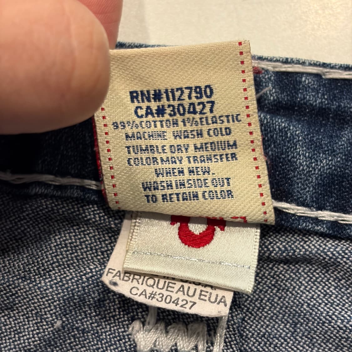 [27] 트루릴리젼 조이슈퍼티 부츠컷 데님 청바지 팬츠 C684 상품이미지8