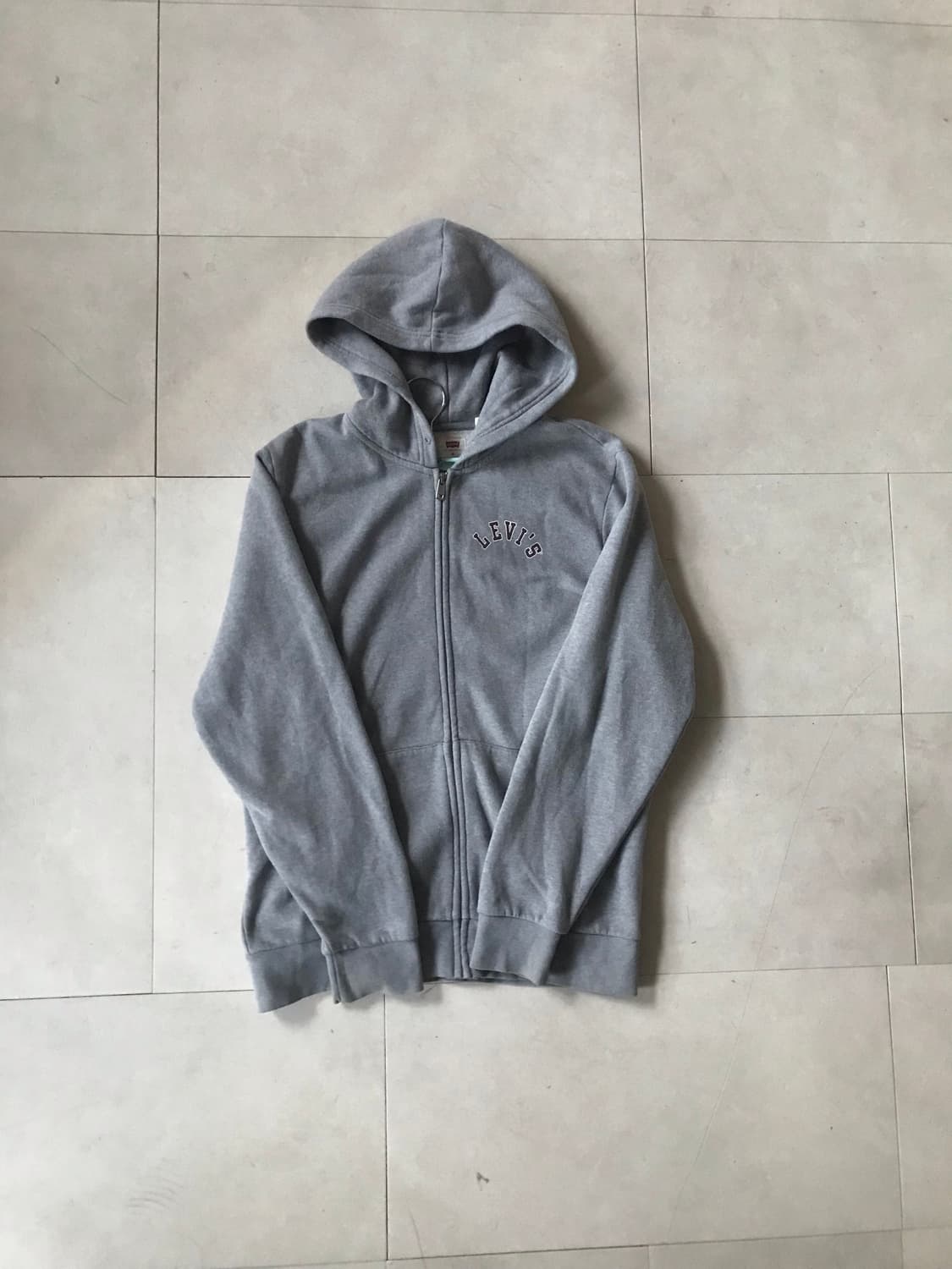 리바이스 그레이 빅로고 후드집업 상품이미지6