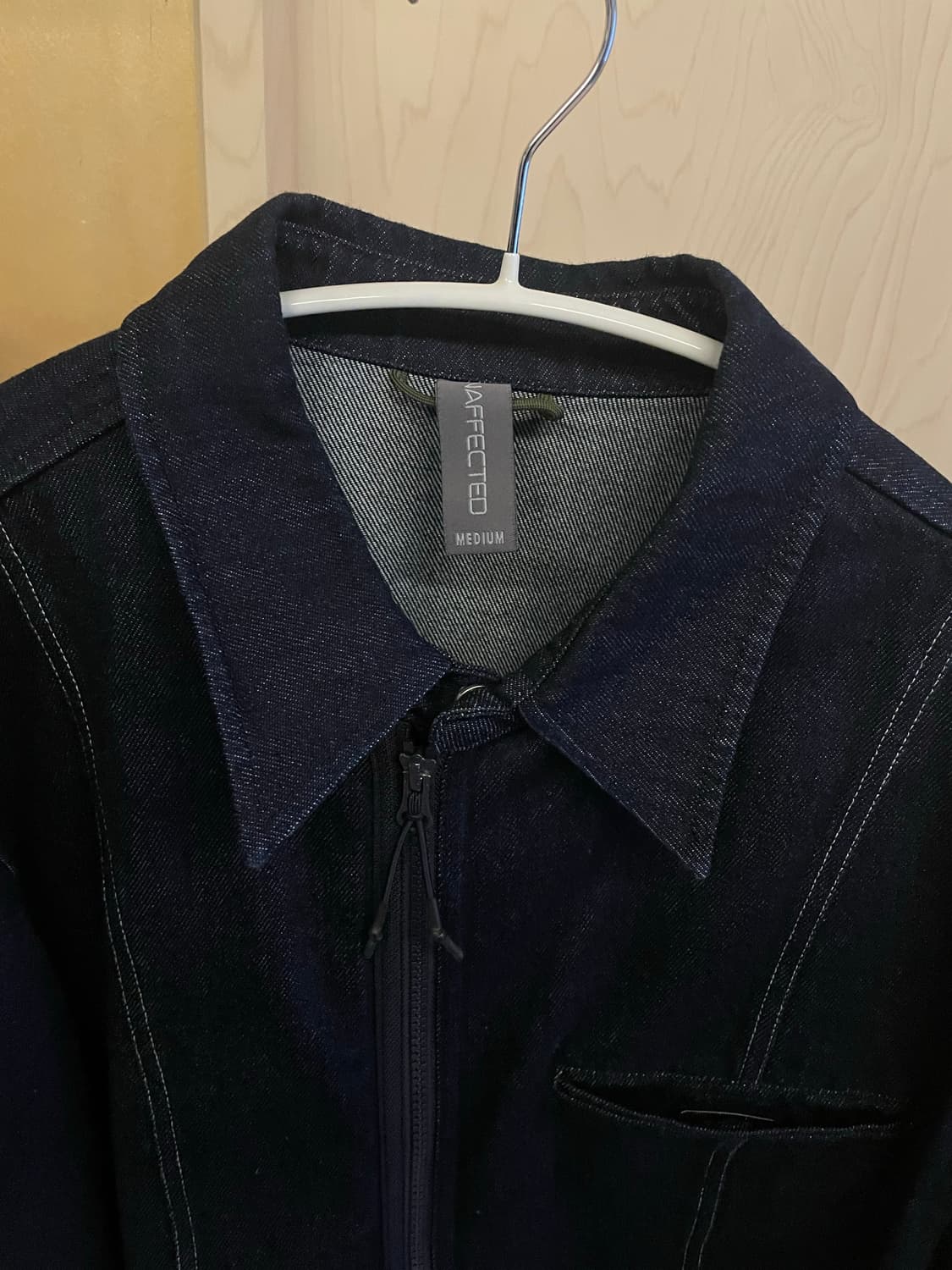 언어펙티드 [M]TRACK SHIRT JACKET INDIGO 상품이미지3