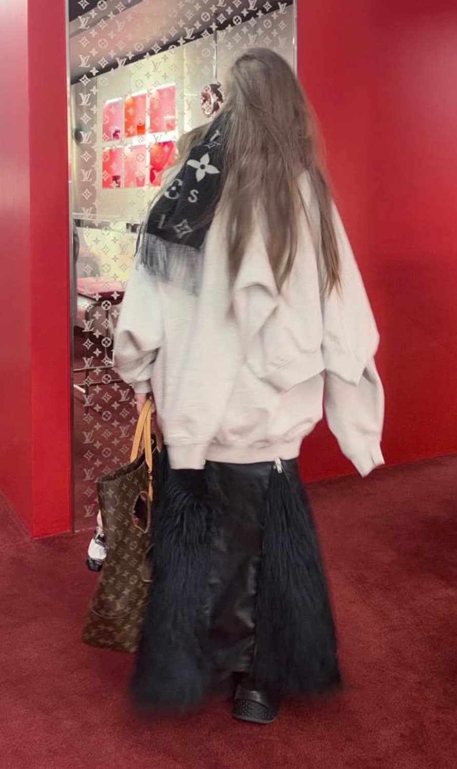 Junya Watanabe 2025 fur skirt 블랙 (S) 상품이미지3