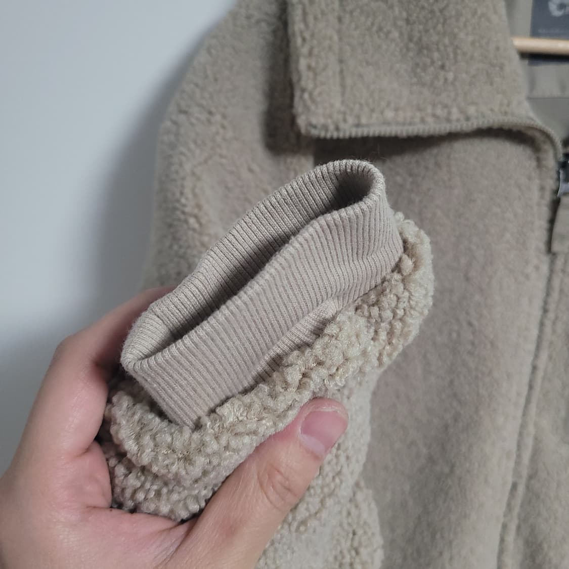 (95) NEPA 네파 뽀글이 여성 플리스 자켓 베이지 양털 후리스 상품이미지6