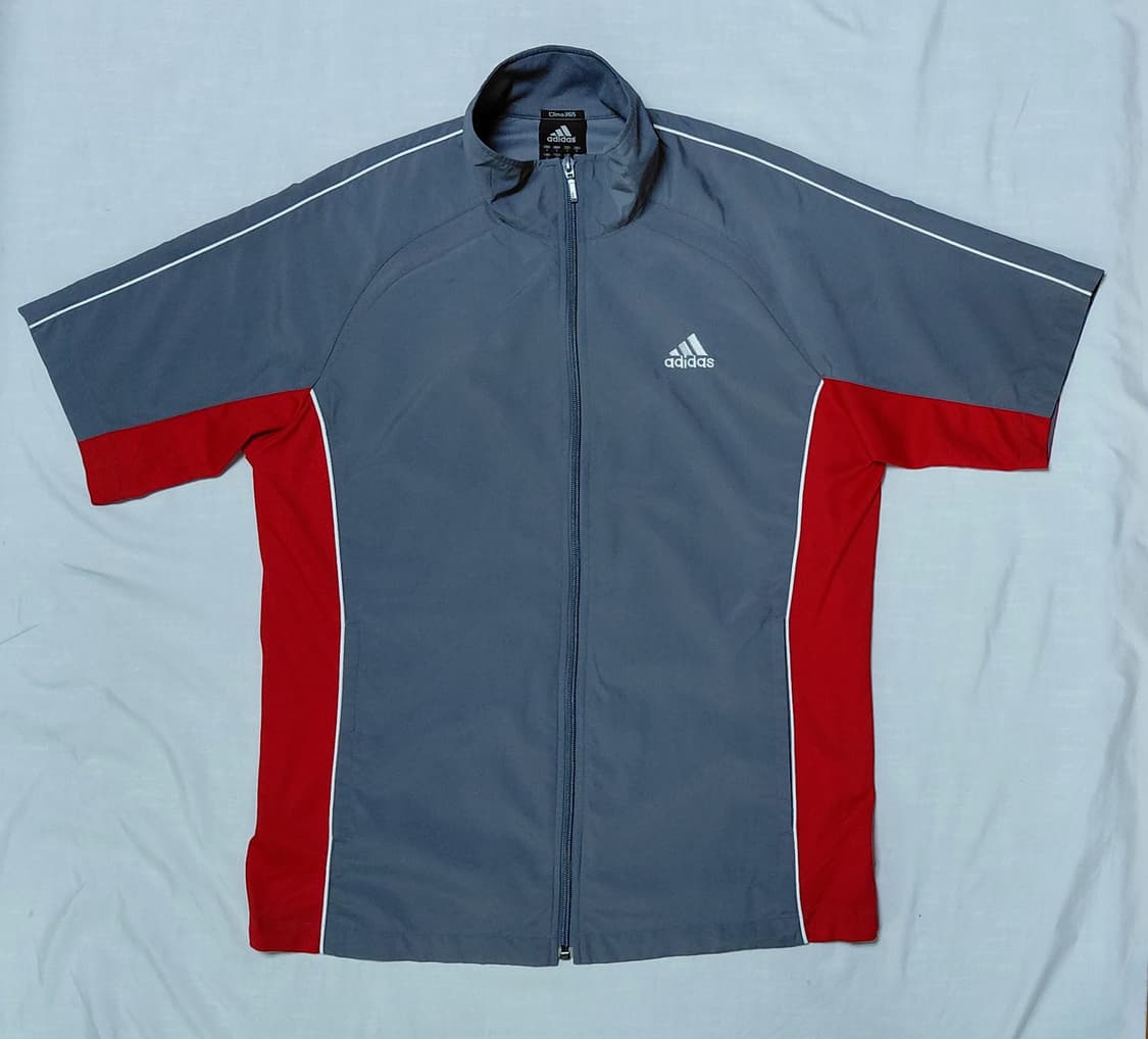 [M~L] 00's 빈티지 아디다스 Clima365 반팔 트랙 자켓 상품이미지1