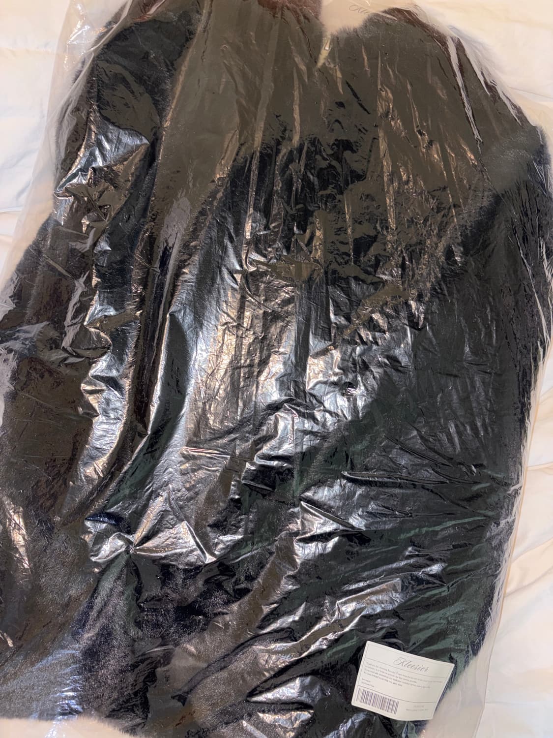 클리시어 피치 푸딩 퍼 자켓 블랙 상품이미지6