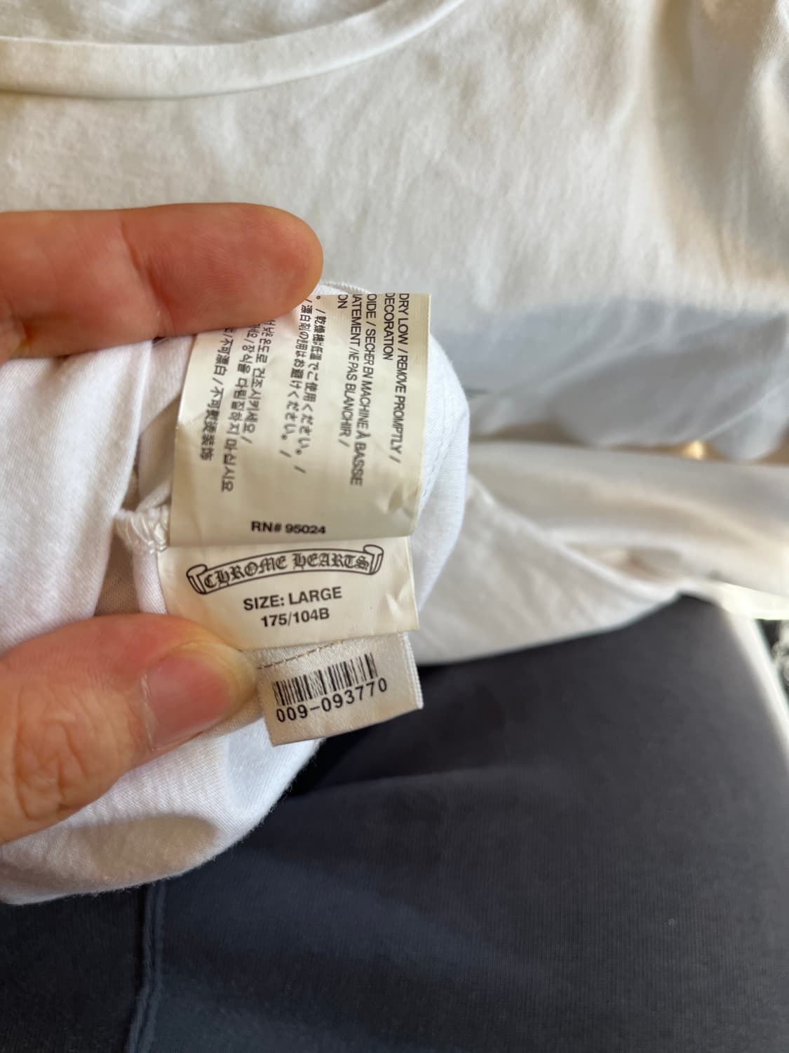 M) 크롬하츠 USA 메이드 백 그래픽 롱슬리브 상품이미지9