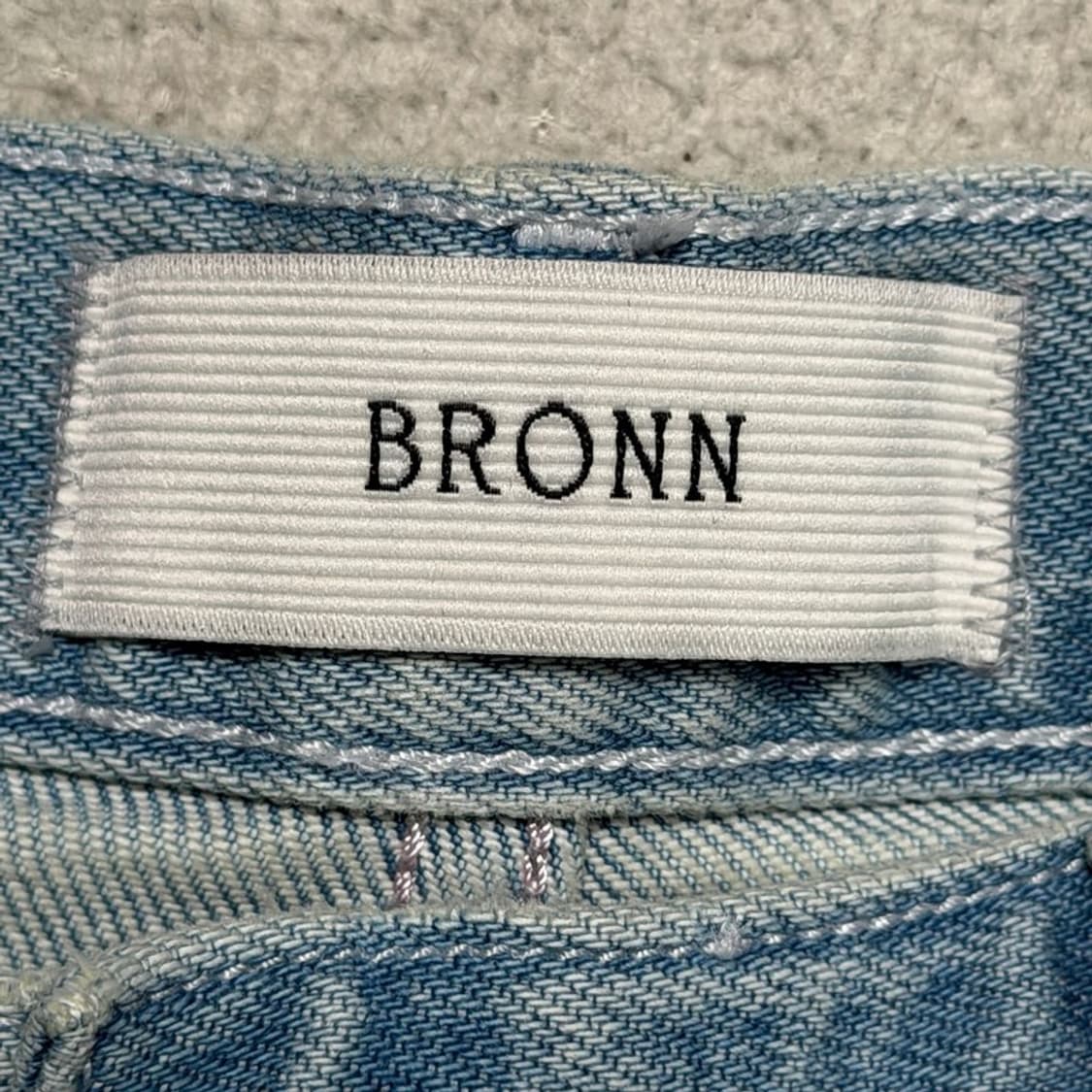 새상품 브론 25SS 프리미엄 오르타 588 데님 팬츠 연청 S 상품이미지3