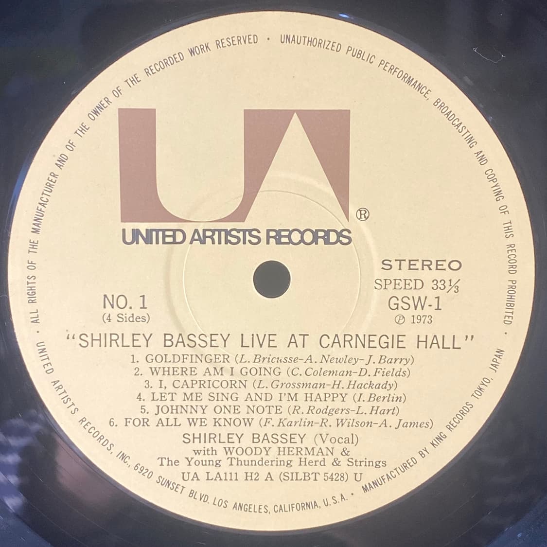 (수입중고LP-재즈보컬) Shirley Bassey -Live (2LP) 상품이미지4