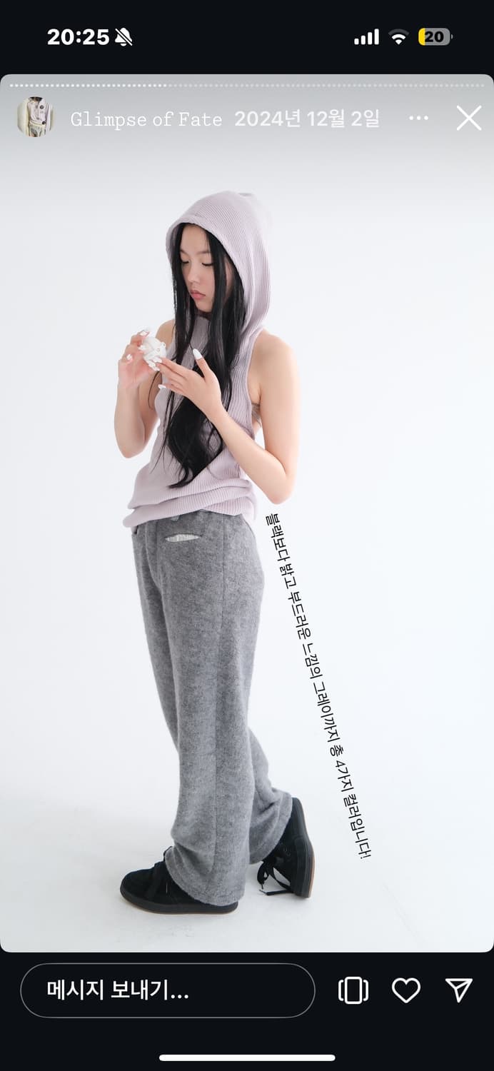 farie made 페어리 와플 홀터넥 후디 라벤더 상품이미지3