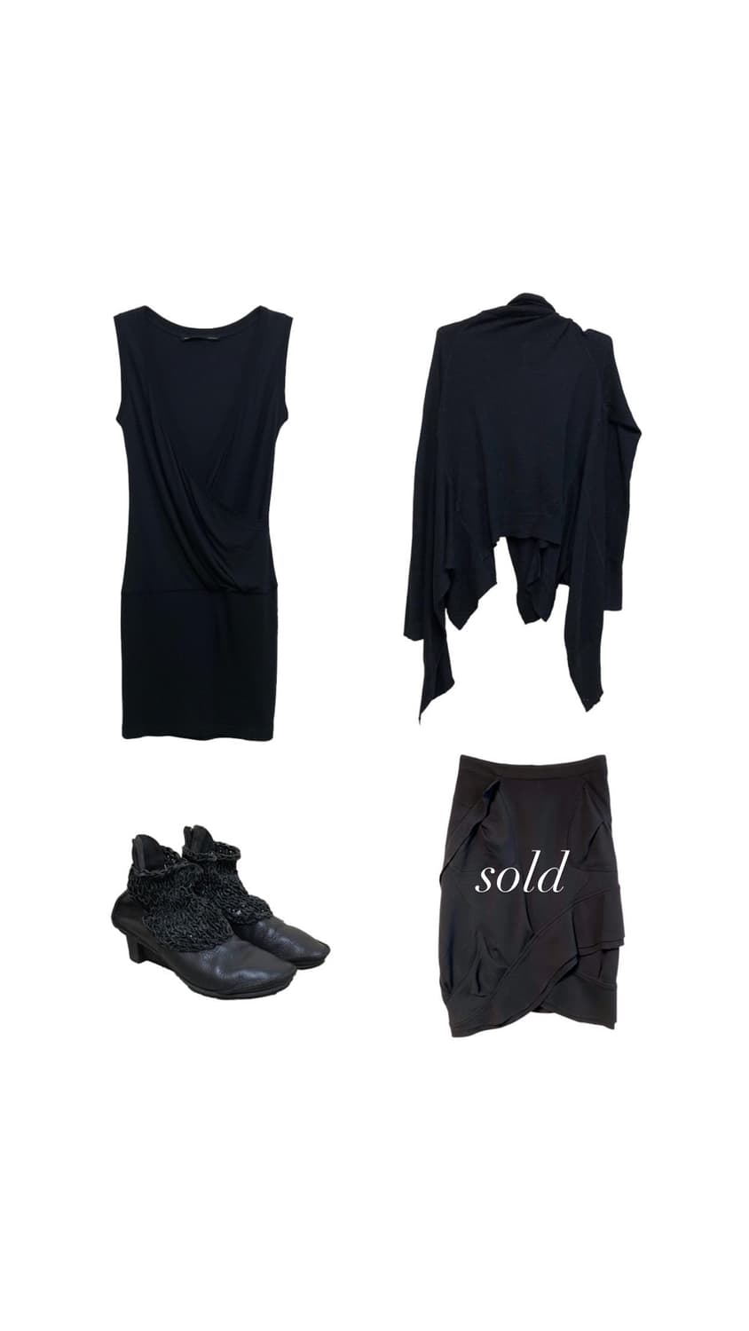 [직수입] 빈티지 니트 가디건 블랙 상품이미지1