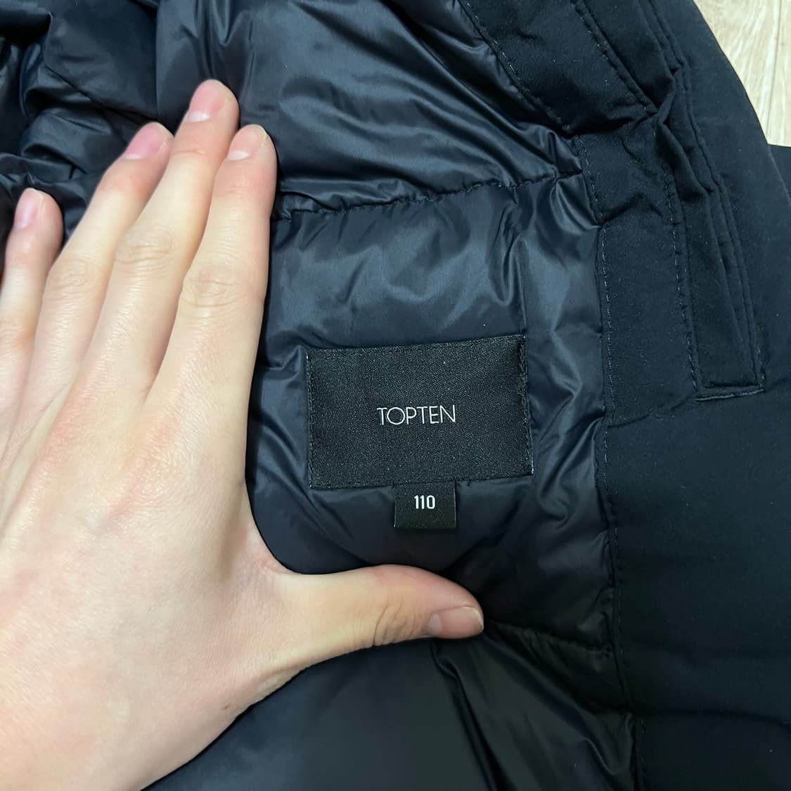 탑텐 남성 프리미엄 덕다운 롱패딩 패딩코트 XXL/110  상품이미지4