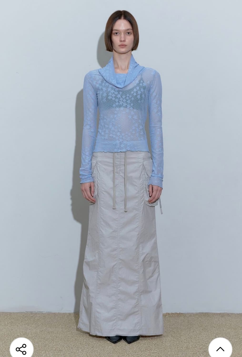 Sculptor top 스컬프터 시스루 탑 베이비블루 상품이미지4