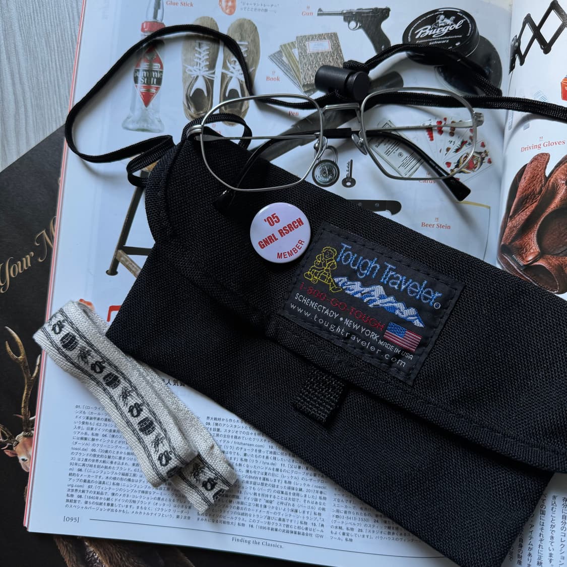 USA made Tough traveler 패치 블랙 크로스백 여행가방 상품이미지1