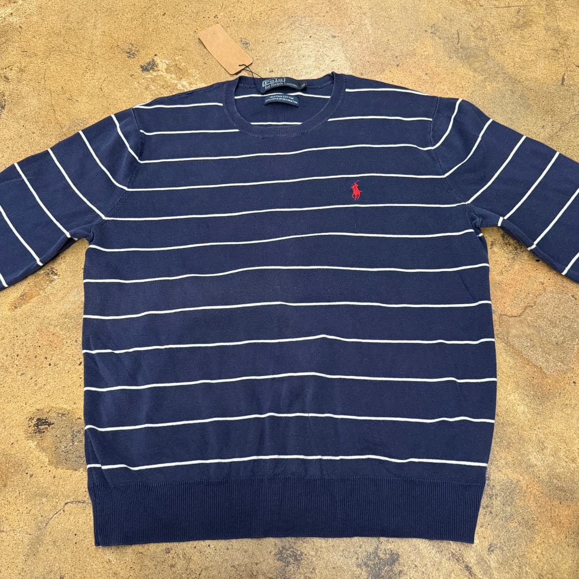 폴로 랄프로렌 네이비 스트라이프 맨투맨 상품이미지3