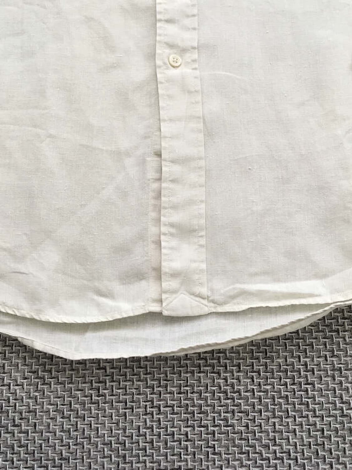 90s Ecru blaire 100% Linen shirts 상품이미지5