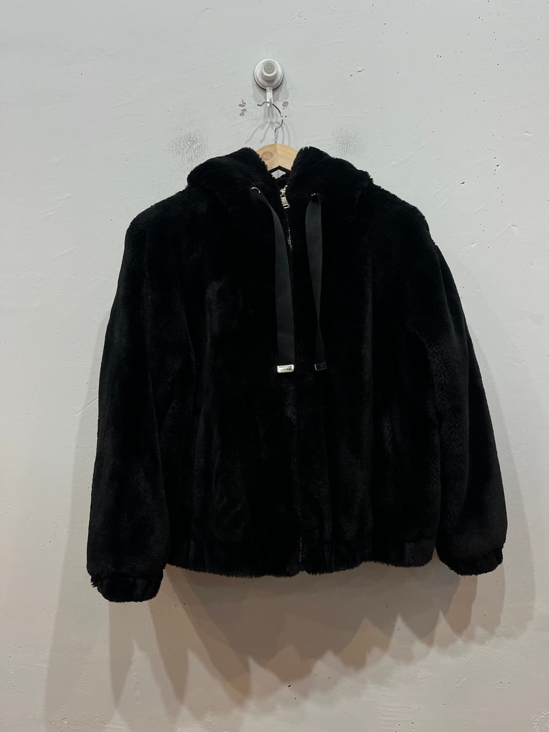 ZARA 자라 플리스 퍼자켓 블랙 상품이미지1