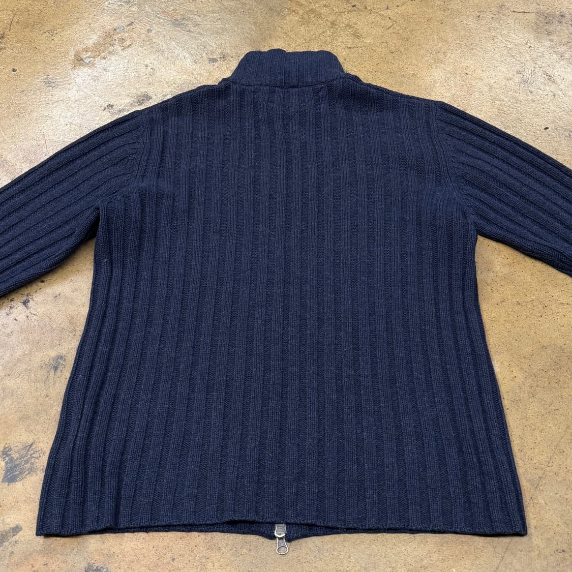 [정품/L] 타미힐피거 네이비 니트 집업 가디건 b15 상품이미지4