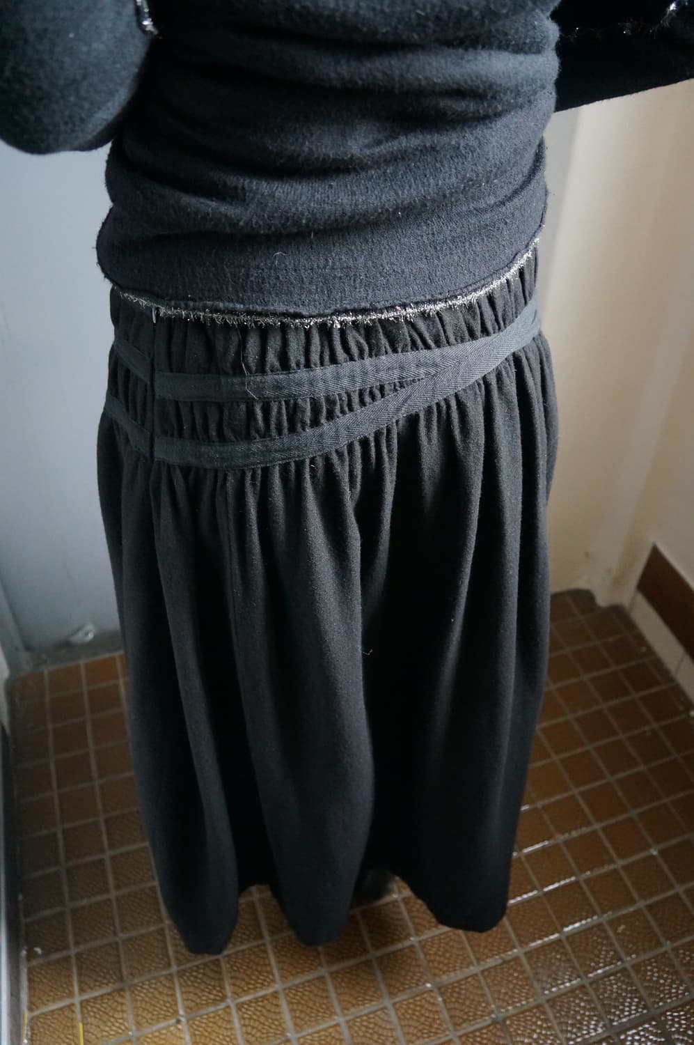 꼼데가르송 트리콧 비즈 스커트 상품이미지4