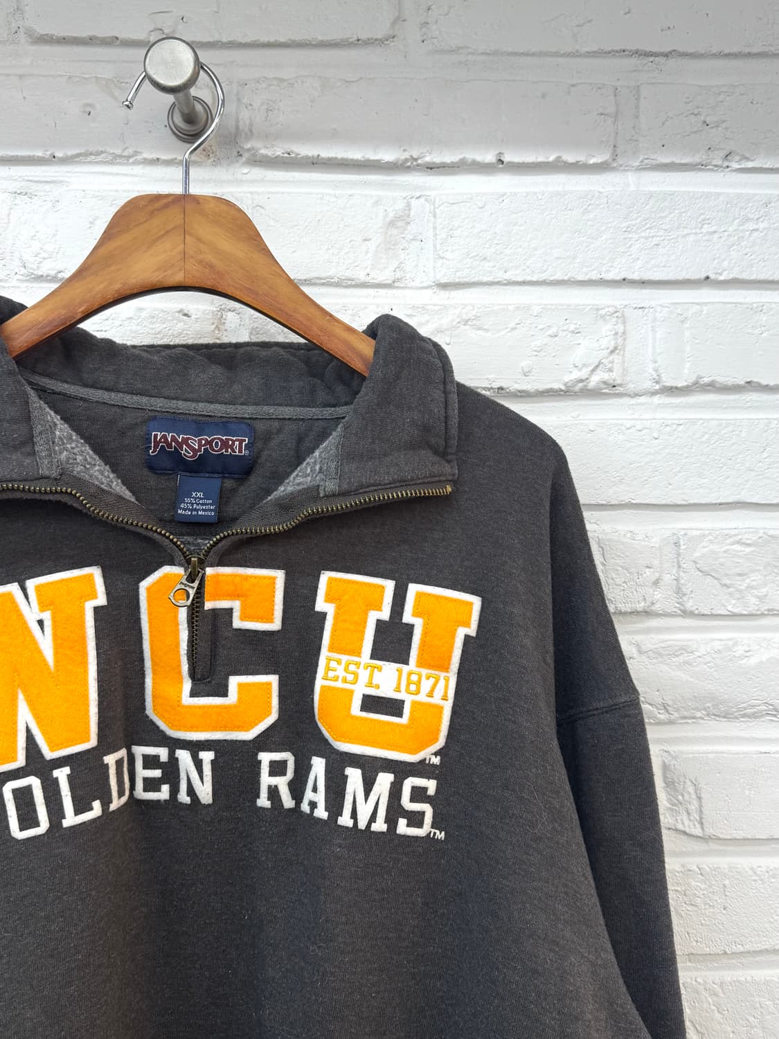 잔스포츠 차콜 반집업 맨투맨 상품이미지4