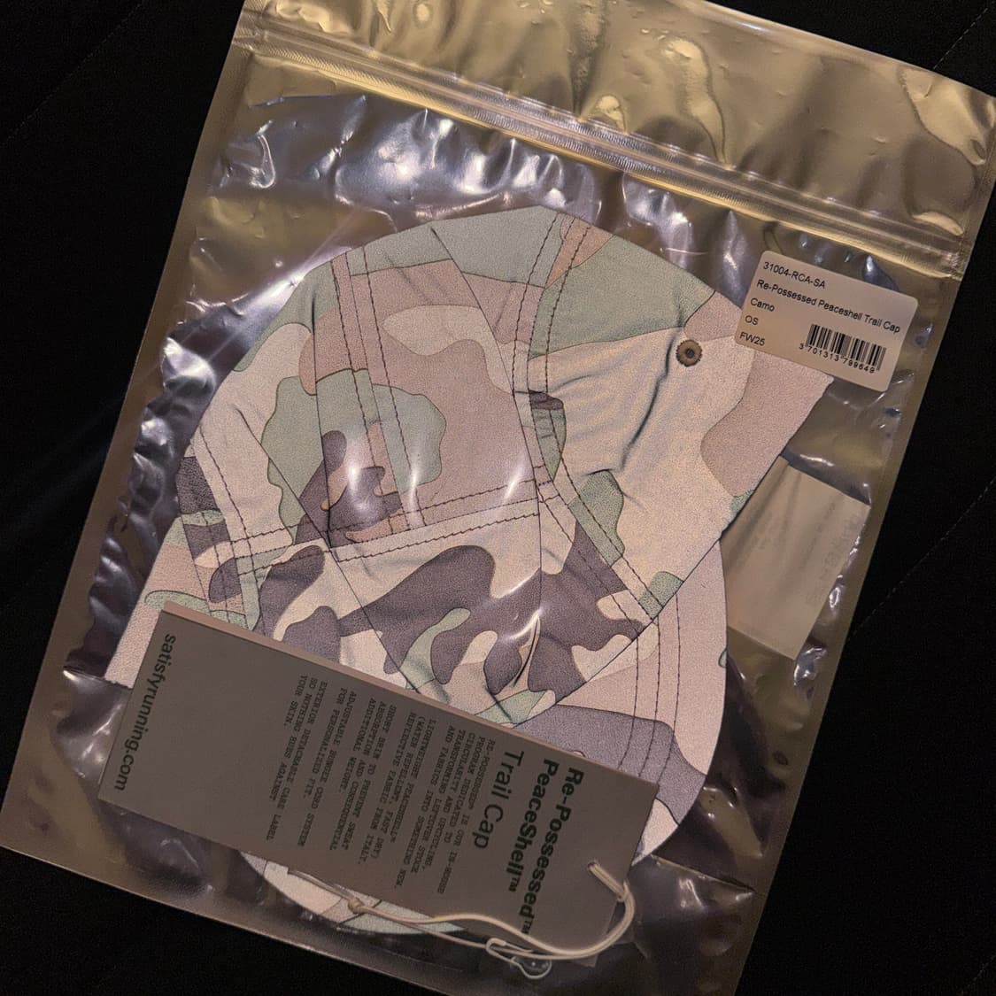 새티스파이 리플렉티브 트레일캡 새상품 상품이미지2