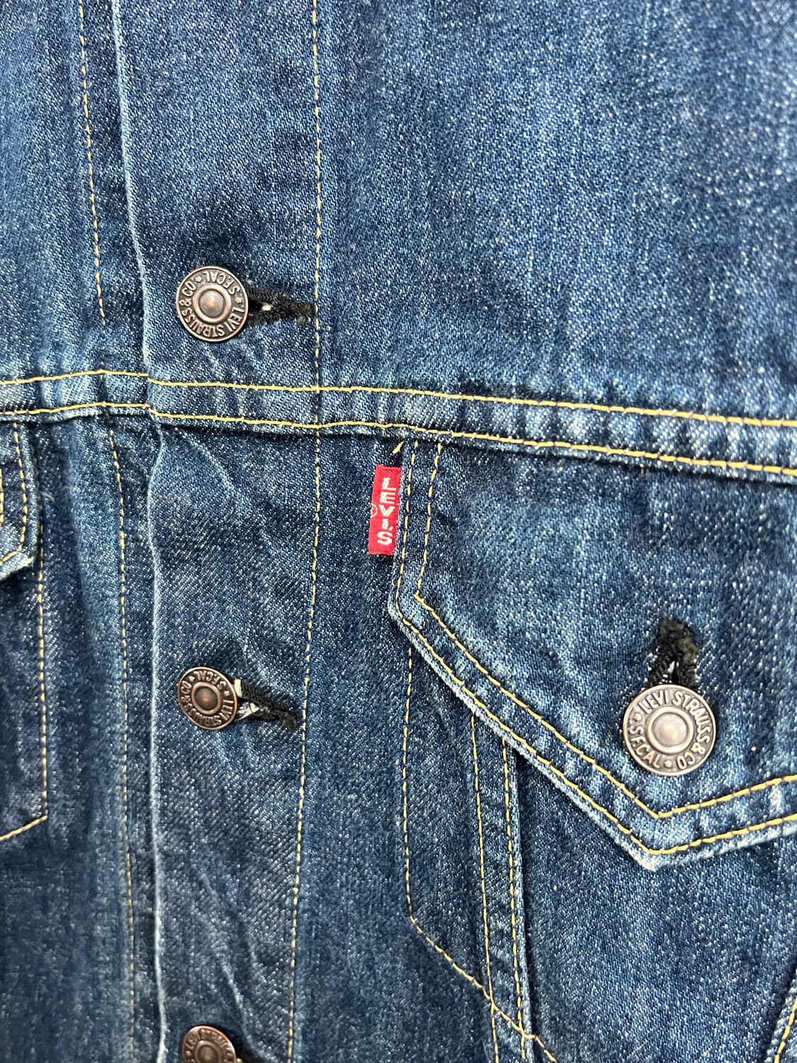 90s Levis 리바이스 제팬 71577 트러커 데님 자켓 상품이미지3