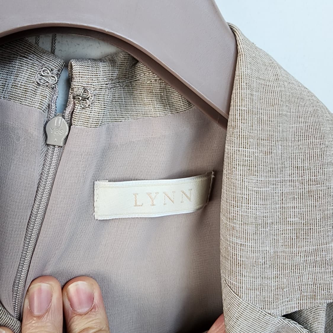 LYNN 린넨 반팔 롱 원피스 상품이미지4