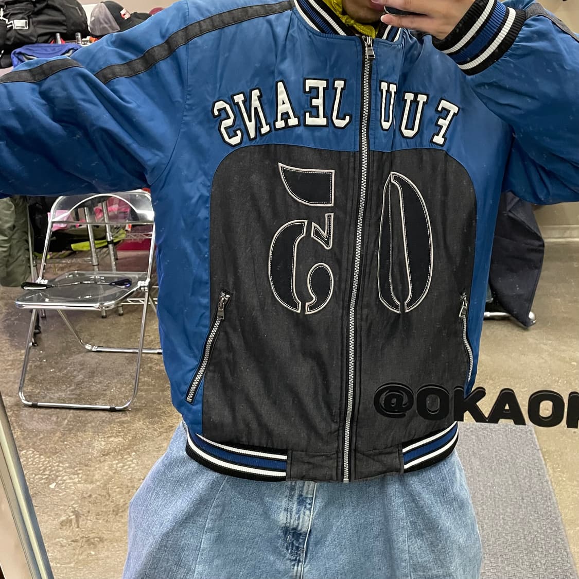 후부 레이싱 블루종자켓 상품이미지4
