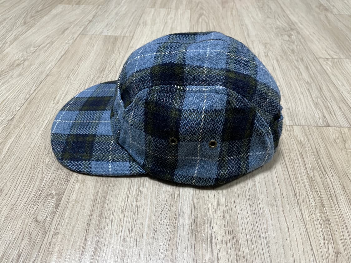 ~58) 90's 뉴욕햇 체크 울 캠프캡(미국제)RRL&LVC&폴로 상품이미지5