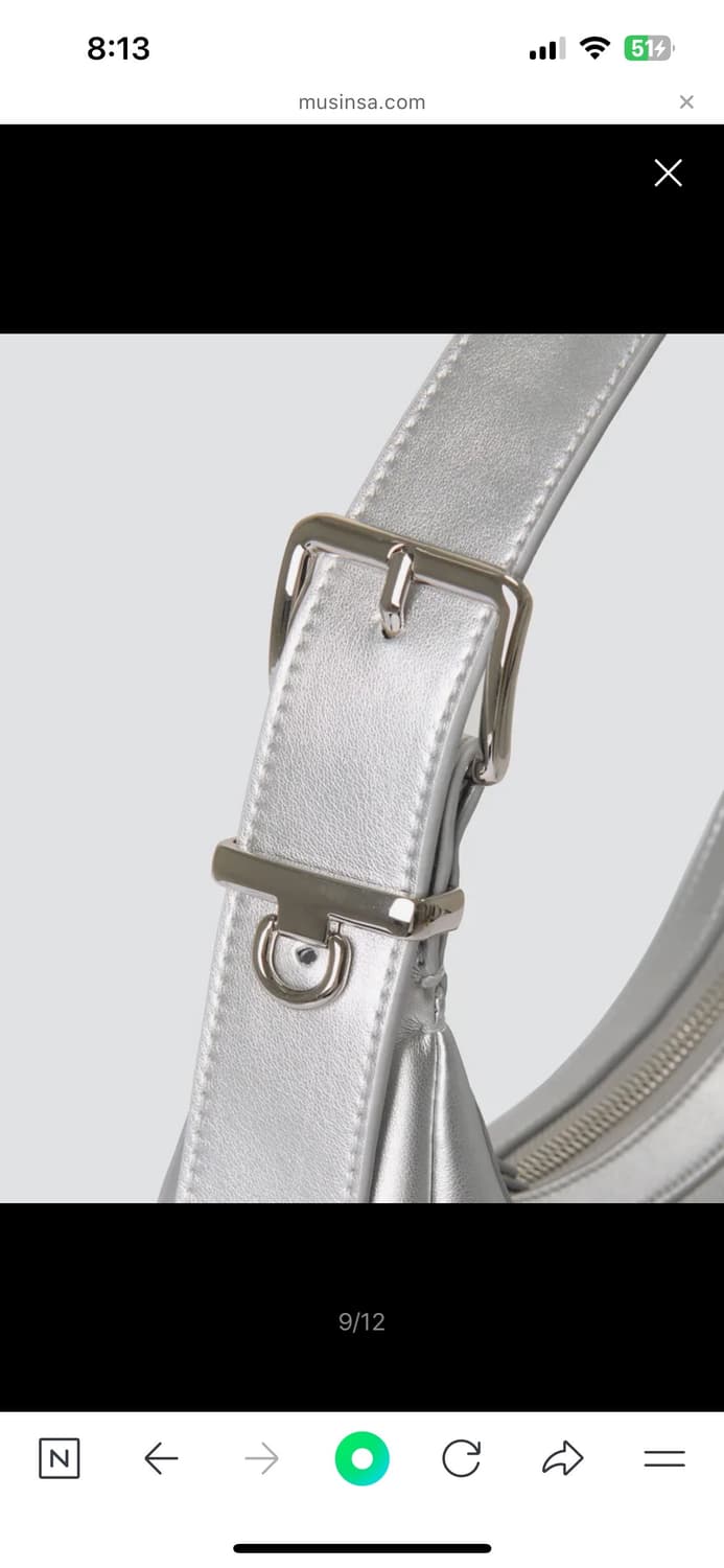 무신사 스탠다드 아치 호보 백 [실버] 상품이미지8