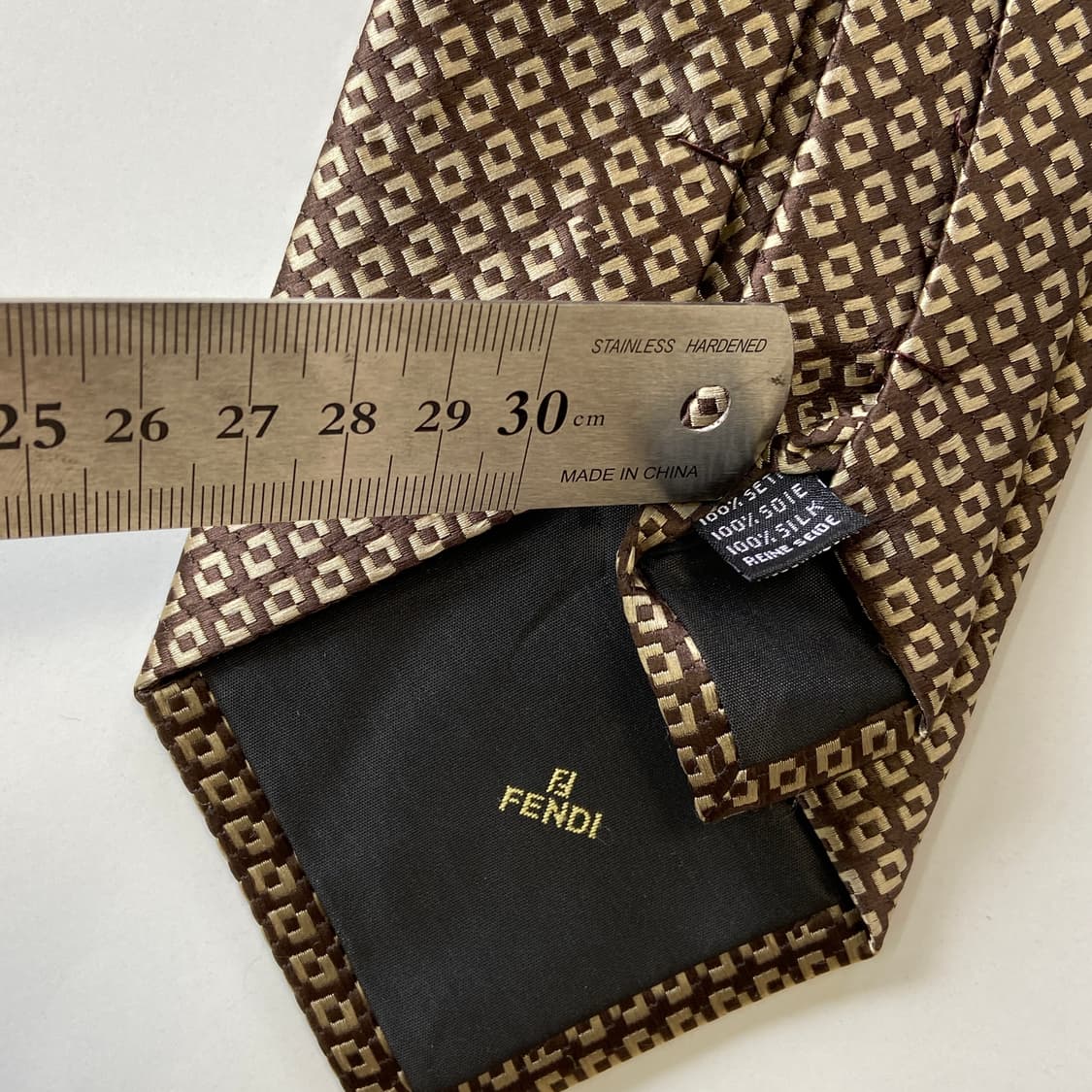 펜디 (FENDI) 모노그램 정품 명품 넥타이 상품이미지4