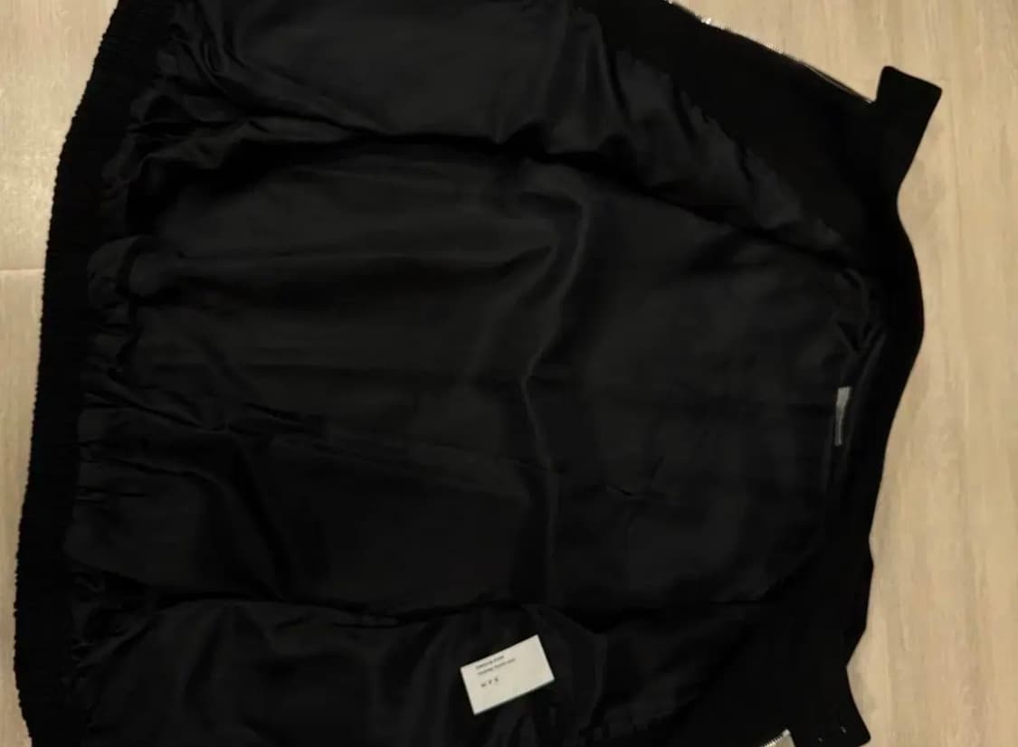 (2) ham 블랙 몰스킨 Harrington 자켓 상품이미지9