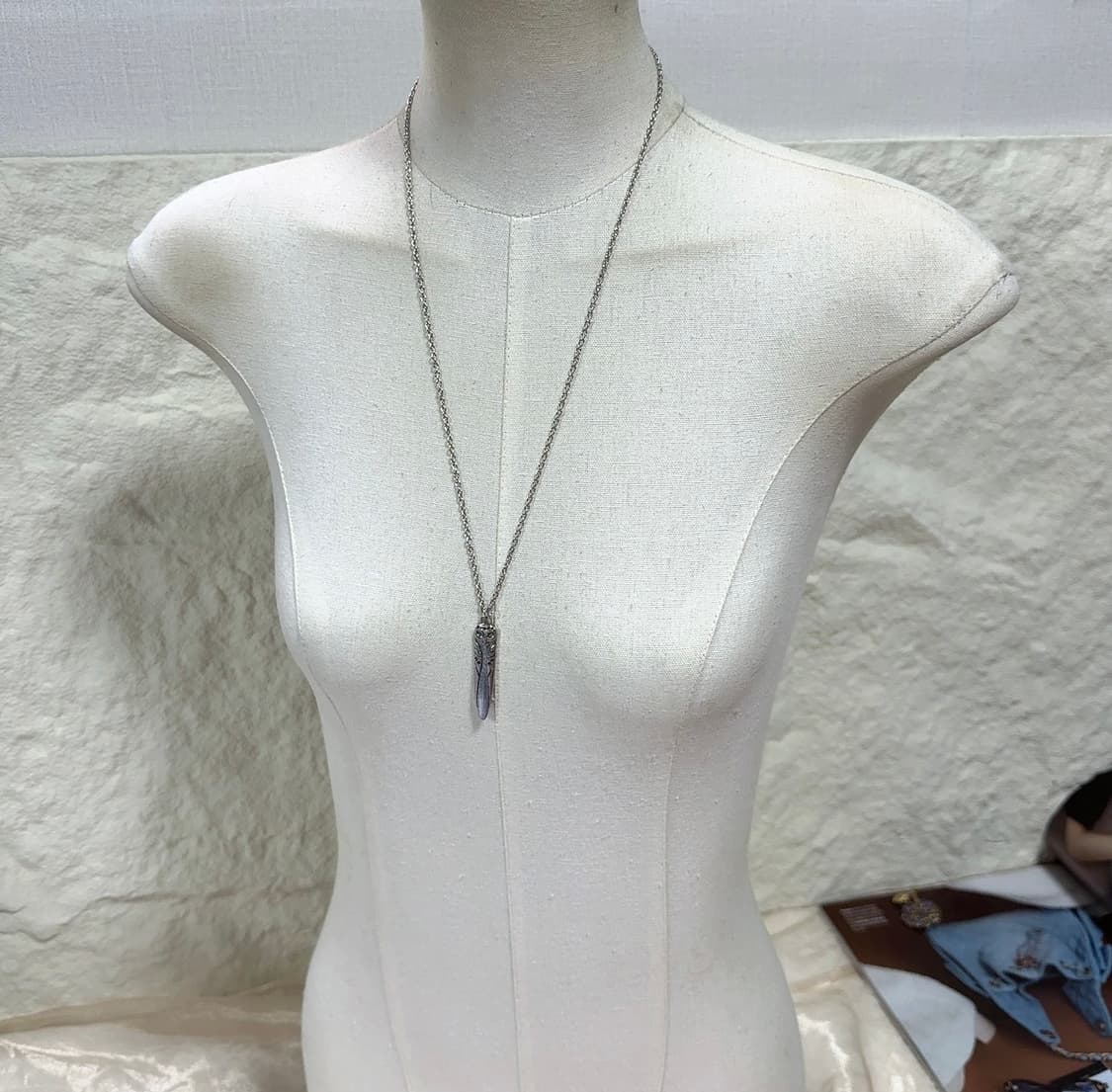 빈티지 에나멜 달 매미 양면착용 목걸이 상품이미지2