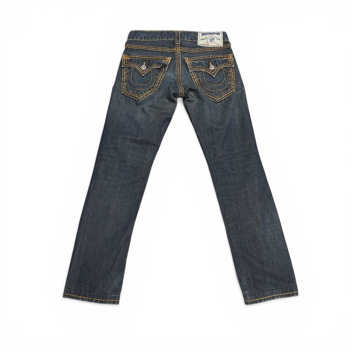 27 트루릴리전 진청 슬림핏 데미지 데님팬츠 상품이미지1