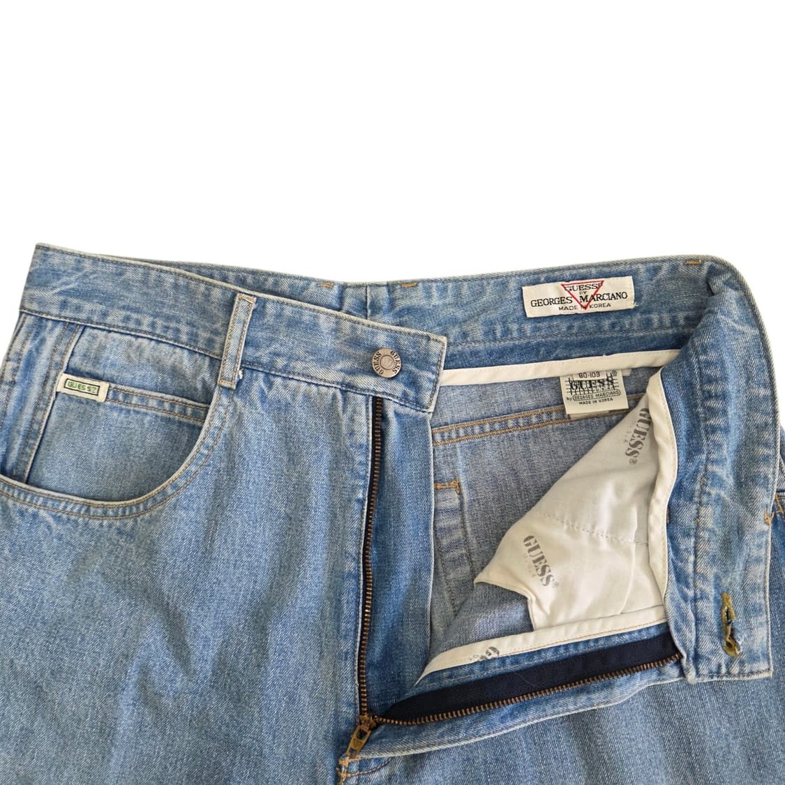 Guess 게스 90s 조지 마르시아노 연청 데님 팬츠 상품이미지3