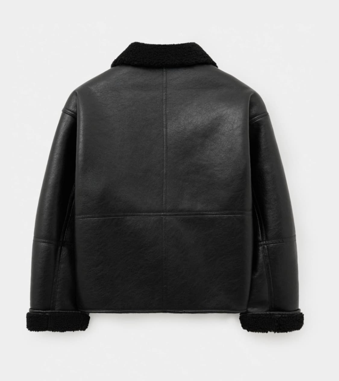 헬레네파리스 오버핏 레더 토글 버튼 무스탕 상품이미지2