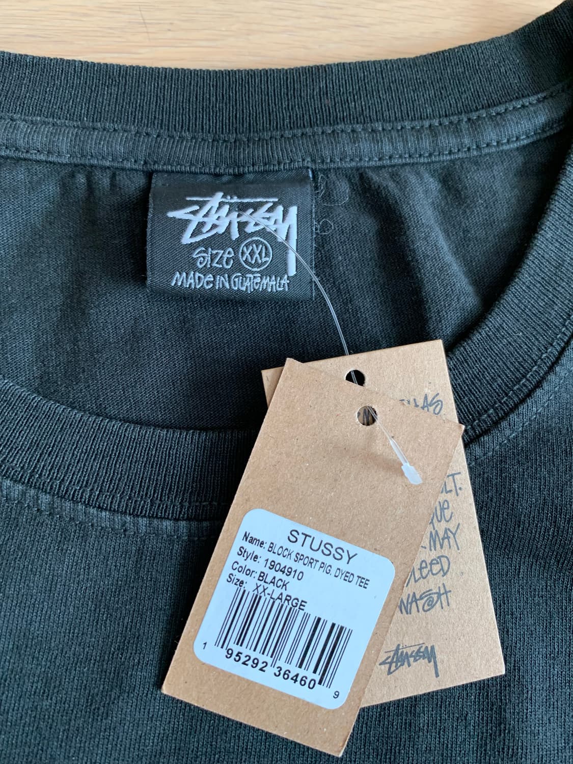 [XXL] stussy 스투시 블록 스포츠 피그먼트 다이드 반팔 티셔츠  상품이미지2